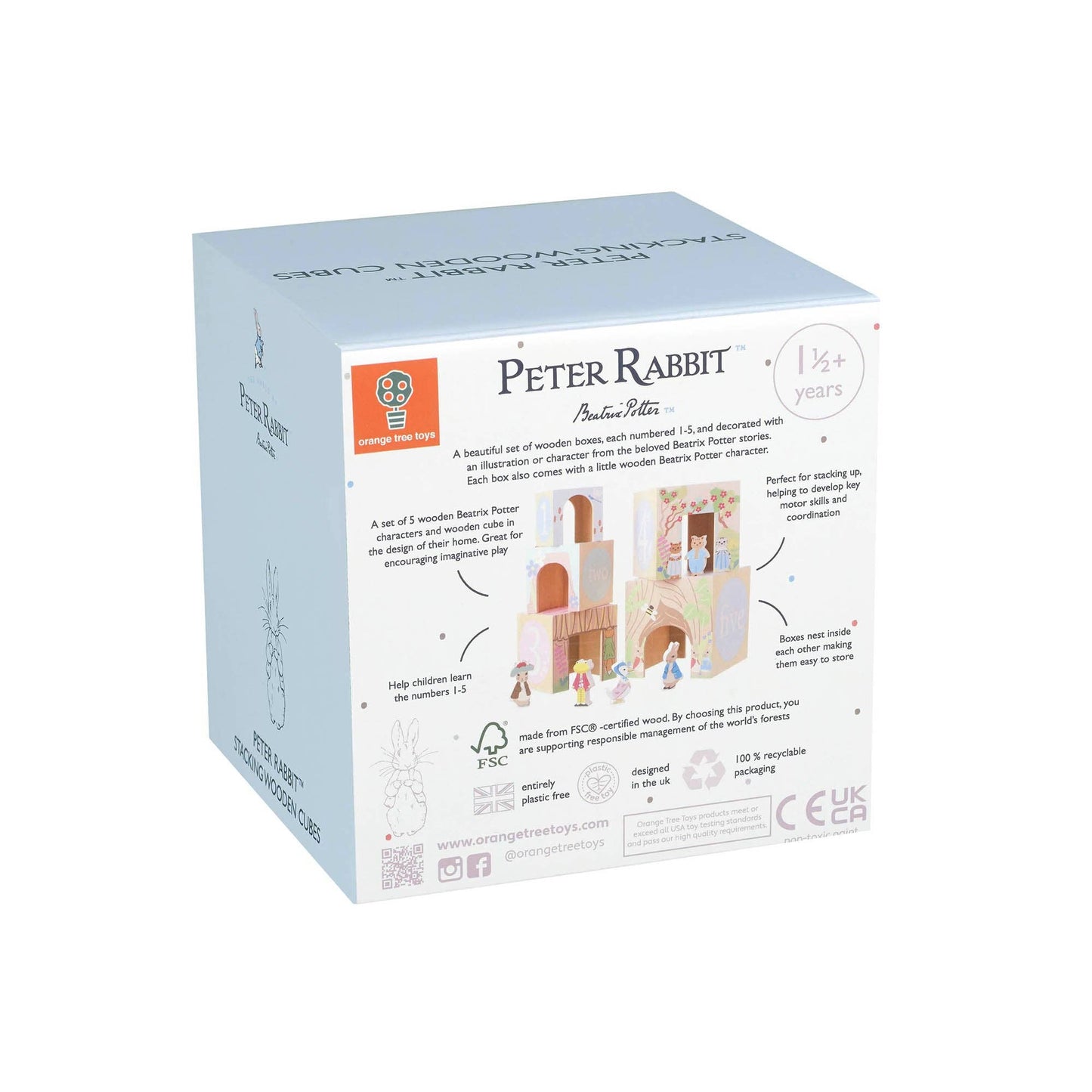 Peter Rabbit™ Wooden Stacking Cubes