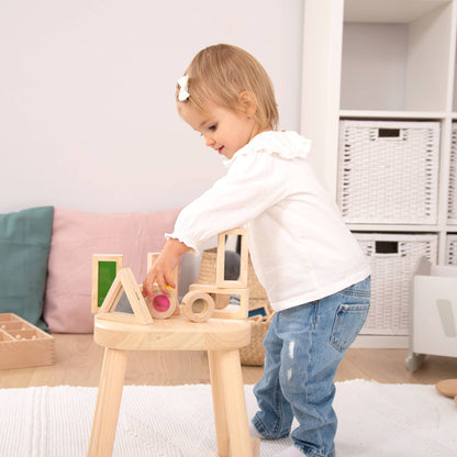 Rainbow Blocks -  Building blocks - Wooden Toy - Sensory